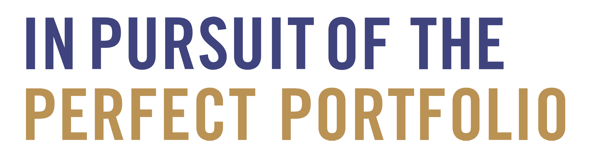 In Pursuit of the Perfect Portfolio